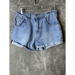 Vintage Union Bay Shorts Womens 11 Jean High Waisted Buckle Retro Denim Y2K